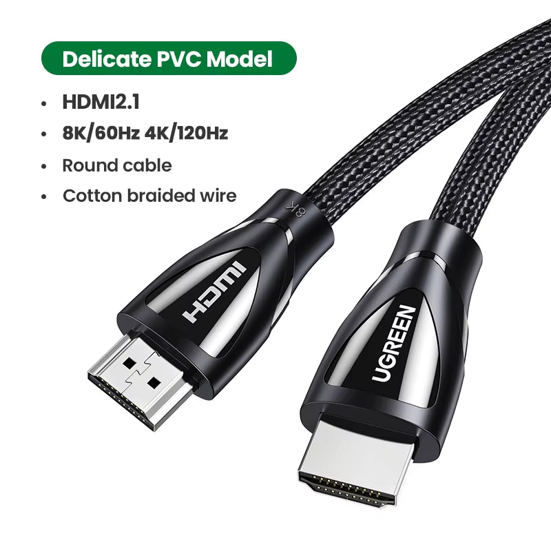 Choice Hdmi-Compatible Cable for Xbox Series X 2.1 8K/60Hz 4K/120Hz for Xiaomi Mi Box PS5 HDR10+ 48Gbps 8K