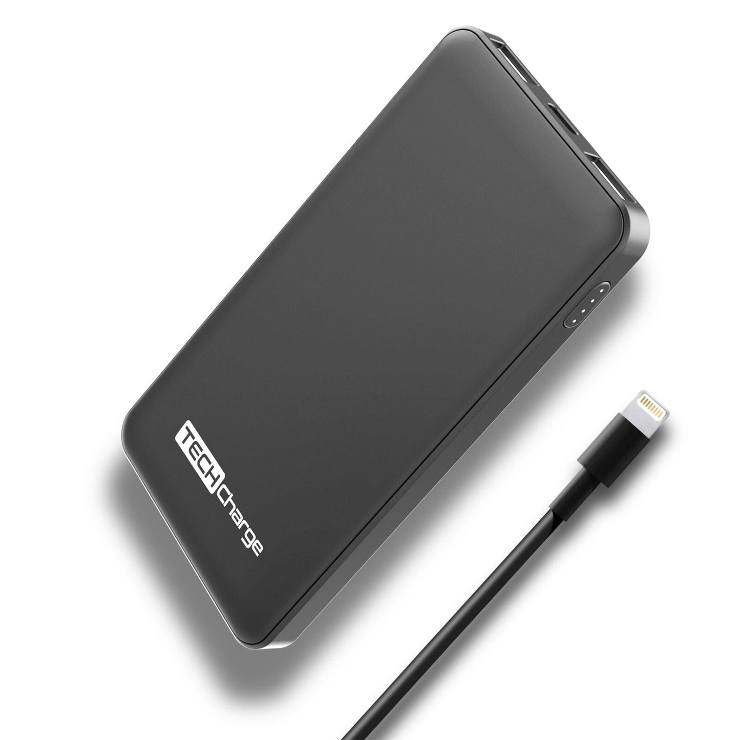 Tech Charge Power Bank Dual Port Output & USB-C Compatible Slim Portable Charger